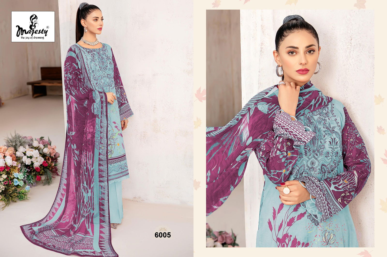 Cheveron Lawn Vol 6 By Majesty Pakistani Suits Catalog